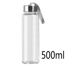 Portable Water Bottle Gym Outdoor Travel Square Clear Plastic Drinking Bottles