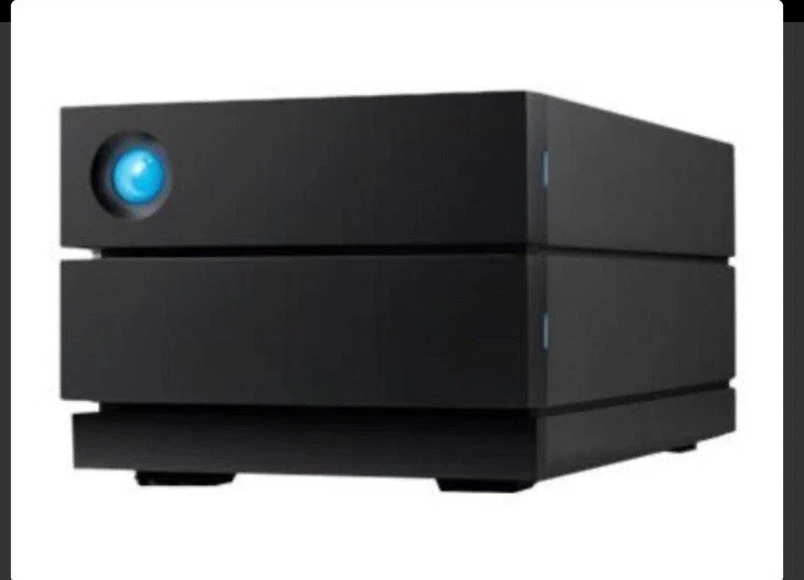 LaCie 2big Raid Hard Drive Array, 8TB, Black, USB-C, 2 Bays, STHJ8000800