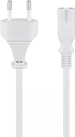 Anschlusskabel Mit Eurostecker, 3 M, Weiß, (2*0,75 Mm²)