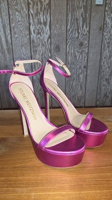  Stuart Weitzman Nudistcurve HOLLYWOOD Platform High Heel AZALEA Pink Size  9 