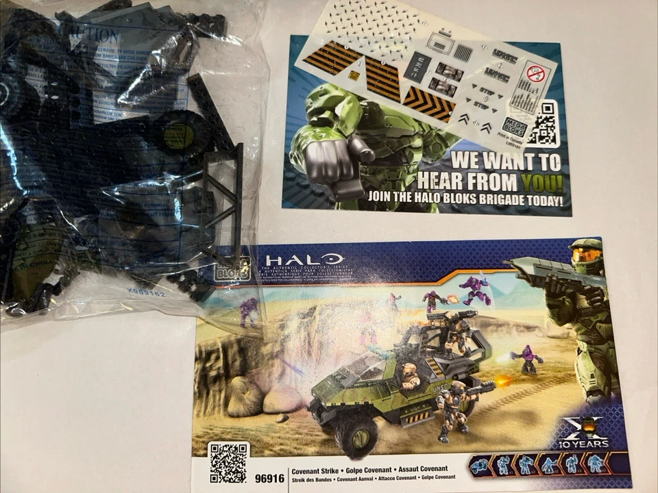 HALO 96916 Mega Bloks COVENANT STRIKE Bolsas Selladas Sin Mini Figuras Foto 4 de 4