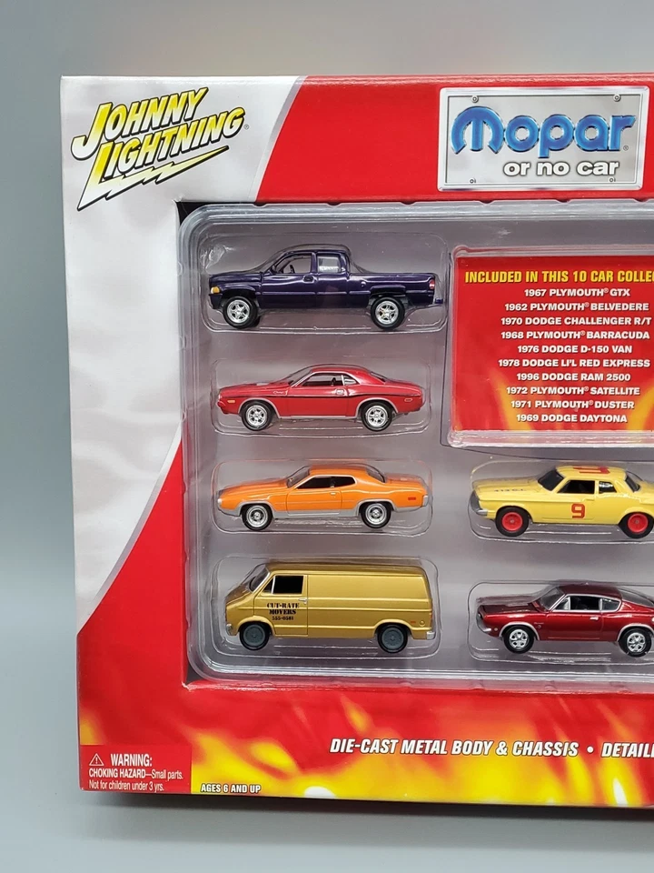 JOHNNY LIGHTNING  Mopar or No Car 10 Cars SET Dodge Lil Red Express, Plymouth  - Image 4 of 4