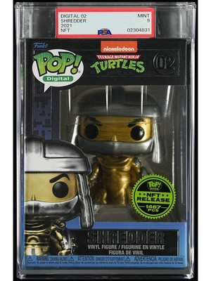 Shredder Retro Toys Teenage Mutant Ninja Turtles Funko Pop! Digital PSA 9 MINT
