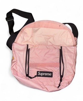 SS22 Supreme Small Messenger Bag Pink Water Resistant Black Box