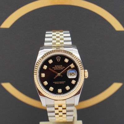 Rolex Datejust 36 S/G Dia - Ref: 116233 - aus 2013 - Fullset