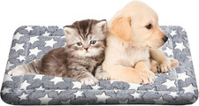 Washable Dog Bed Plush Orthopedic Outdoor Crate Mat with Non-Slip Bottom,Luxe So