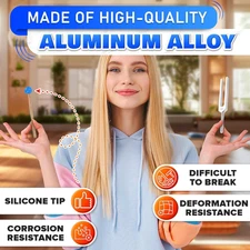 432 Hz Tuning Fork Set – 7.2 inch Stainless Steel Harmony Tuning Fork Set wit...