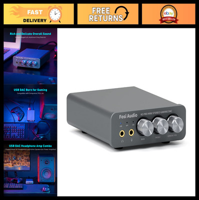 Gaming DAC Headphone Amplifier Mini Hi-Fi Stereo USB Type C/Optical/Coaxial to R