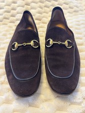 Gucci Brown Suede Horsebit Loafers – Men’s Size 7 – Made in Italy