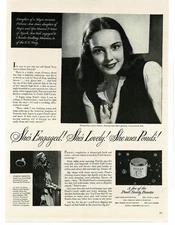 1945 Pond's Cold Cream Society Beauty Patricia Ann Jones of Nyack NY Print Ad