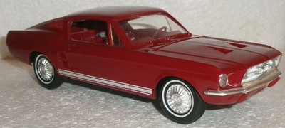 AMT friction 1/25 scale maroon 1967 FORD MUSTANG GT FASTBACK Promo