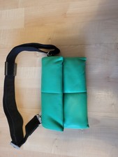 Image of AllSaints Ezra Crossbody Bag Soft Green Leather Handbag