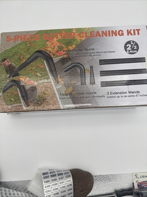 #ad 5 Piece Gutter Cleaning Kit 2.5” Leaf Blower Attachment Extension Set $30.00