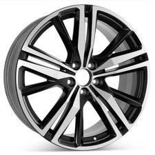 Volvo OEM 19" 5-Triple Spoke Matte Black Diamond Cut Wheel Rim - No Reserve