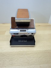 Vintage Polaroid SX-70 Land Camera For Parts Or Repair Brown And Silver B