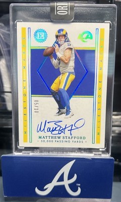 2022 Panini Matthew Stafford Encased Autograph FOTL SP /10  Super Bowl YR MVP!