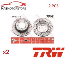 BREMSSCHEIBEN SATZ PAAR HINTEN TRW DF6337S 2PCS P FÜR PORSCHE BOXSTER,CAYMAN