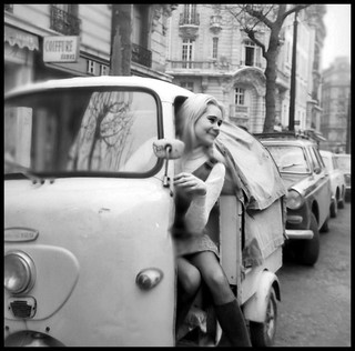 Serge Jacques Négatif photo 6x6 N&B – Paris Hollywood – Nude Vintage