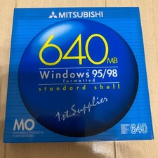 Mitsubishi KR640W1 3,5 Zoll MO Disk 640MB formatiert f&uuml;r Windows unbenutzt