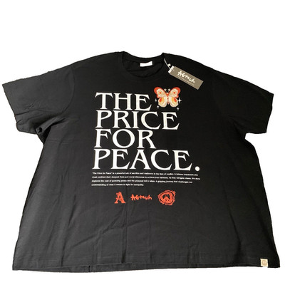AGTAWH Men's T-Shirt Size XXL 100% Cotton Graphic Print Tee Peace Butterfly