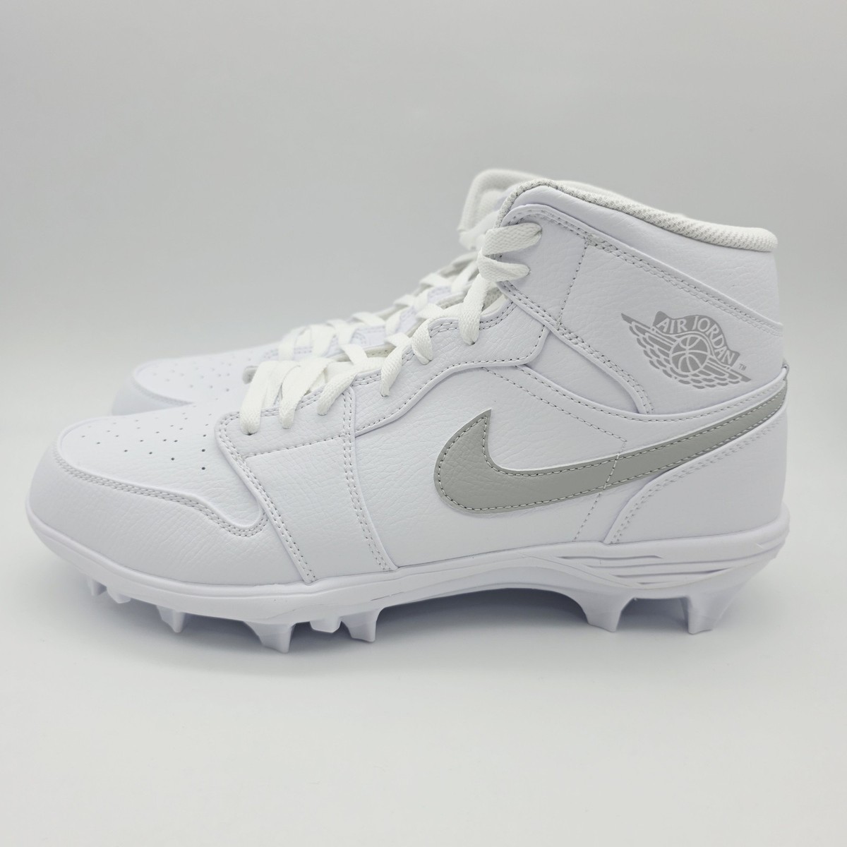 Jordan 1 TD Cleat Mid Grey Fog Football Cleats Men display picture 3