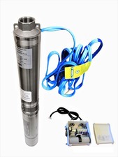 Deep Well Submersible Pump 3.8", 2HP/230V 35GPM/400' Head, Hallmark Industries