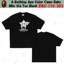 A Bathing Ape Color Camo Baby Milo Sta Tee Black 2l80-110-303