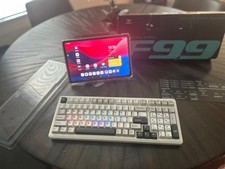 AULA F99 Wireless Mechanical RGB Keyboard 3 In 1 Swappable Black/Grey/White NEW