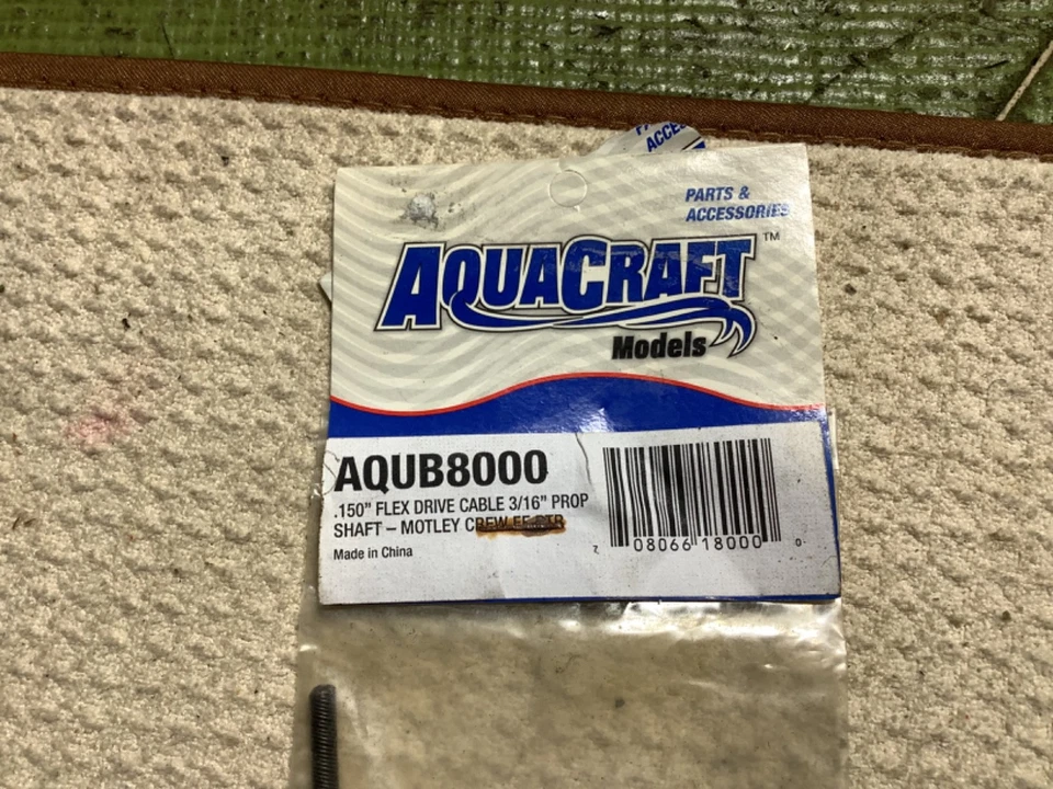 Aquacraft AQUB8000 Lucas Oil, Motley Crue Flex RC Boat Shaft NIP - Image 2 of 2