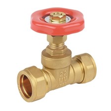 15mm Compression Gate Valve Brass Isolation Valve