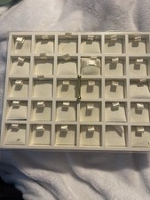 Pandora Jewelry Store Counter Display Tray Charms Rings 35 Wood Velvet