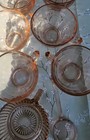 vintage pink depression glass, Anchor Hocking and A Few Other Pieces