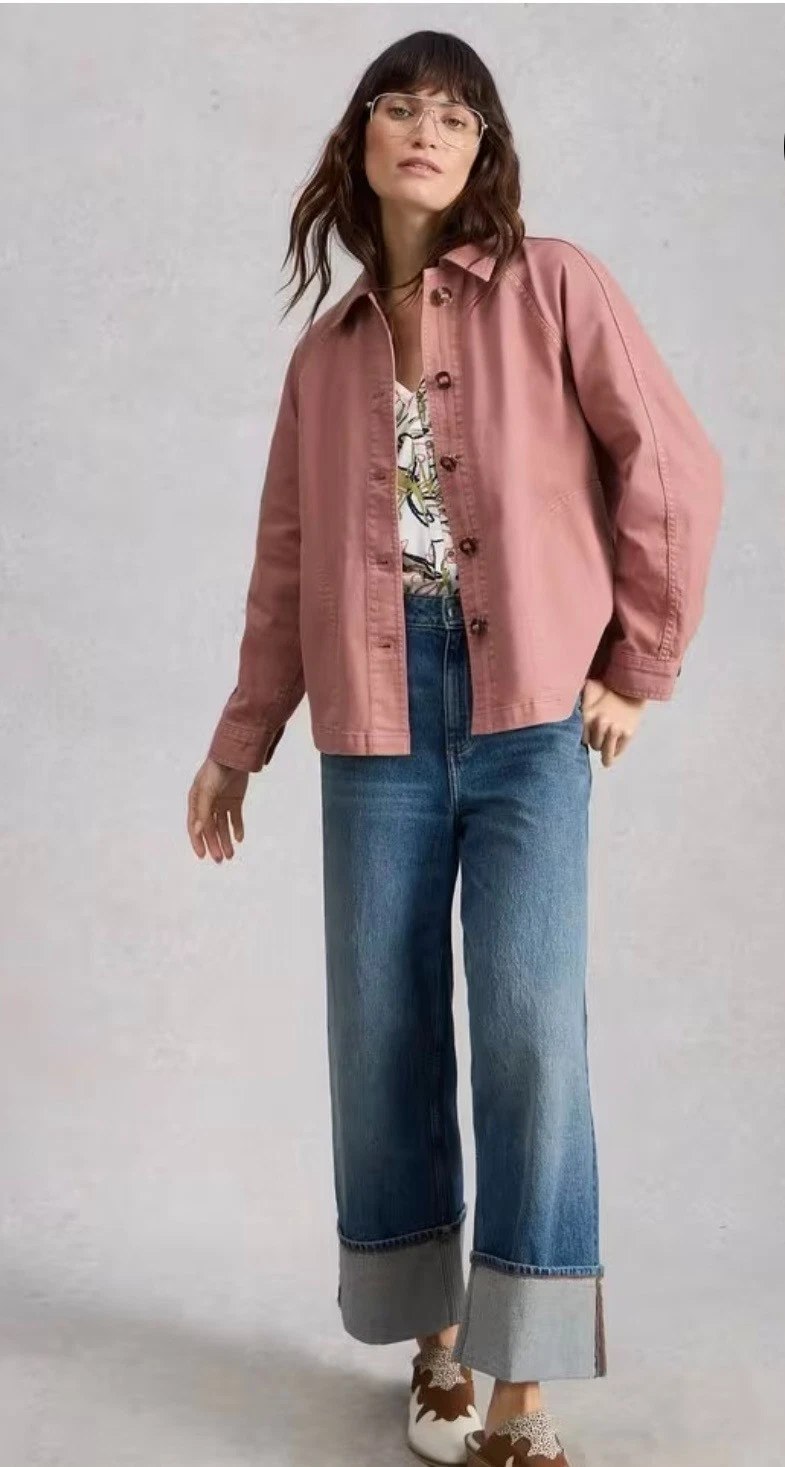 White Stuff Eden Denim Collared Jacket
Opens in a new window or tab
