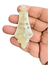 100% NATURAL NEPHRITE JADE PENDANT TAKTI HALDLI MUGHAL ANTIQUE 18th Century OLD