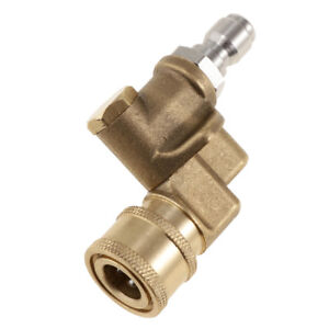 1//4 Inch 4500-PSI Pressure Washer Pivoting Coupler Quick Connect Adaptor