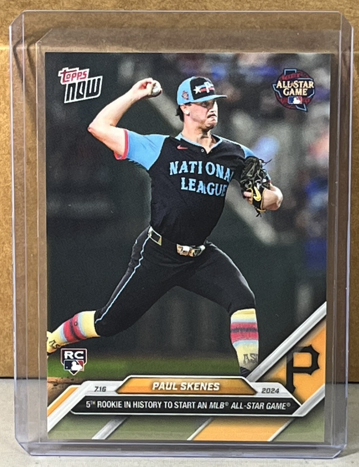 2024 TOPPS NOW #436 PAUL SKENES PIRATES 5th ROOKIE to start MLB All-Star Game