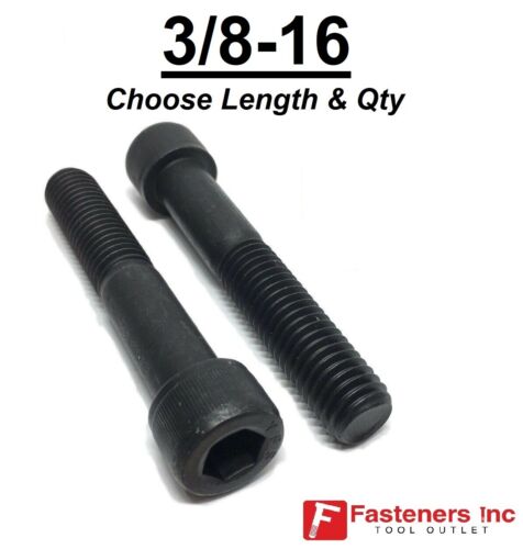 3/8-16 Socket Head Cap Screws Allen Black Oxide 12.9 (CHOOSE LENGTH & QTY) - Picture 82 of 114