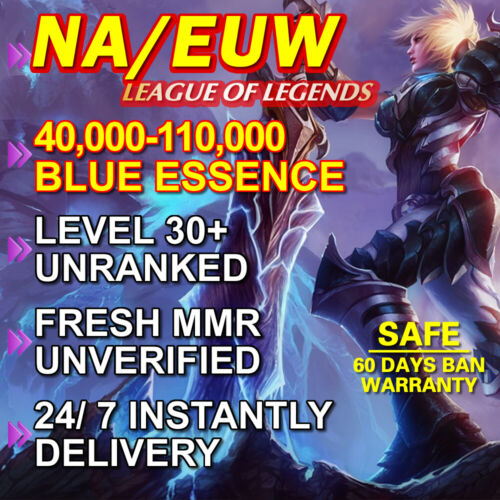 NA EUW League of Legends LoL Account UNRANKED LEVEL Puerto Rico