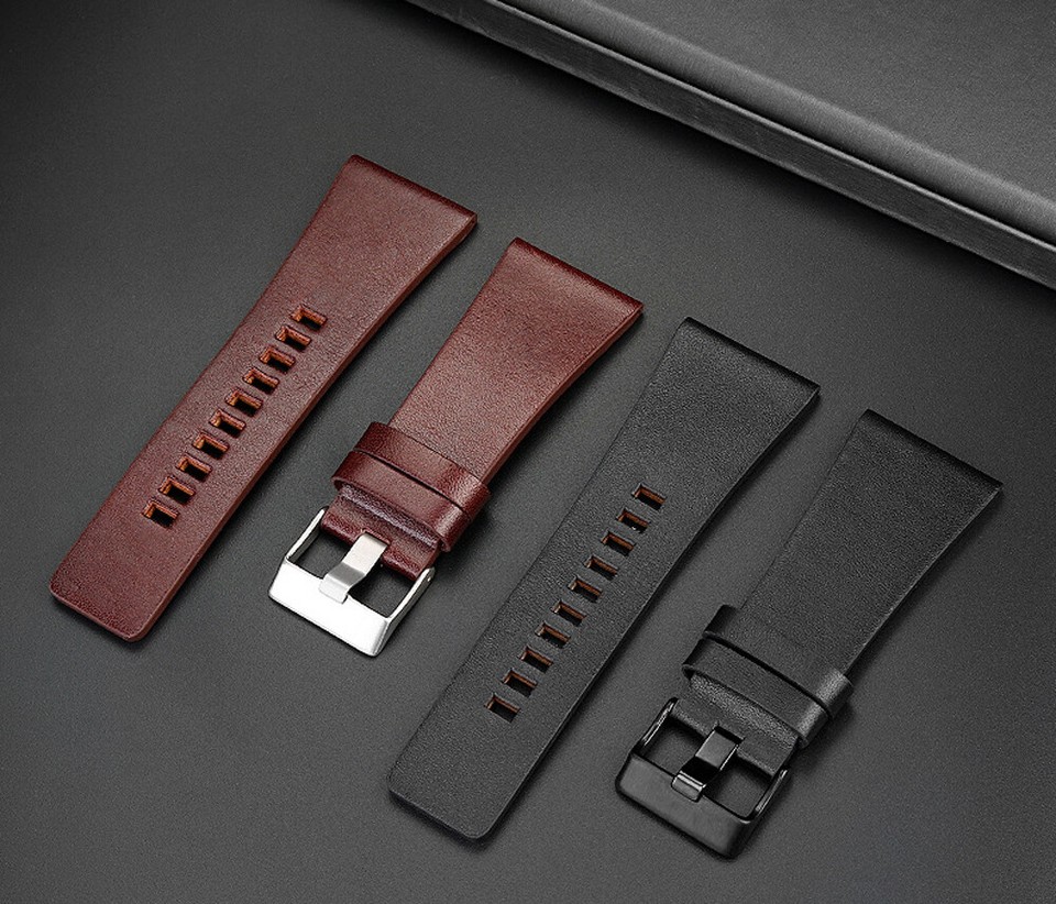 Cheap Great Leather 26 mm Watch Strap DZ4140_K0037940