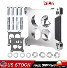 Edelbrock 2696 Carb Adapter Kit Holley to Quadrajet Manifold