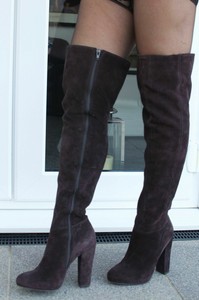 suede thigh boots