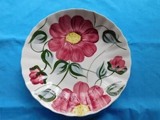 BLUE RIDGE BOWL # 121 FLOWER DECORATED 8"