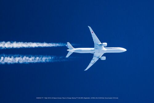 BOEING 777 - Museum Quality Fine Art Giclee Canvas Print. (JET-08)