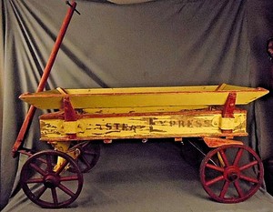 childs wooden wagon