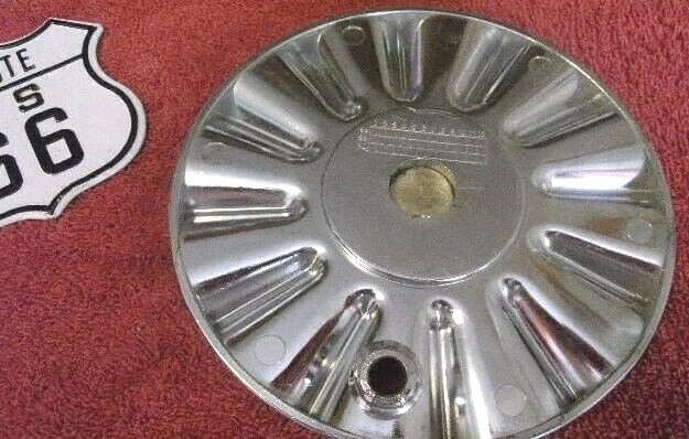 x1 LIMITED ALLOY WHEELS CUSTOM 12 SPOKE 5-3/4" CHROME WHEEL CENTER CAP HUB COVER - Image 3 of 3