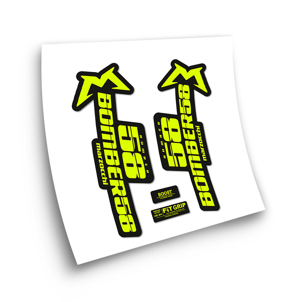 Adesivi Forcella Bici Marzocchi - Per E-Bike Bomber Z2, Design Star Sam - Foto 6