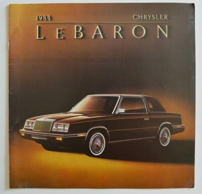 CHRYSLER LeBARON 1984 dealer brochure catalog - French - Canada 