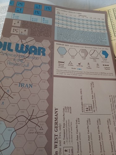 SPI 1975 Strategy & Tactics Magazine Punched w/ Pieces NO 52 Oil War in the Gulf - Picture 5 of 8