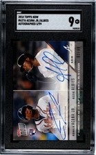 2018 Topps Now Auto 09/99 Ronald Acuna Jr Ozzie Albies #627A  Auto RC SGC 9 Mint