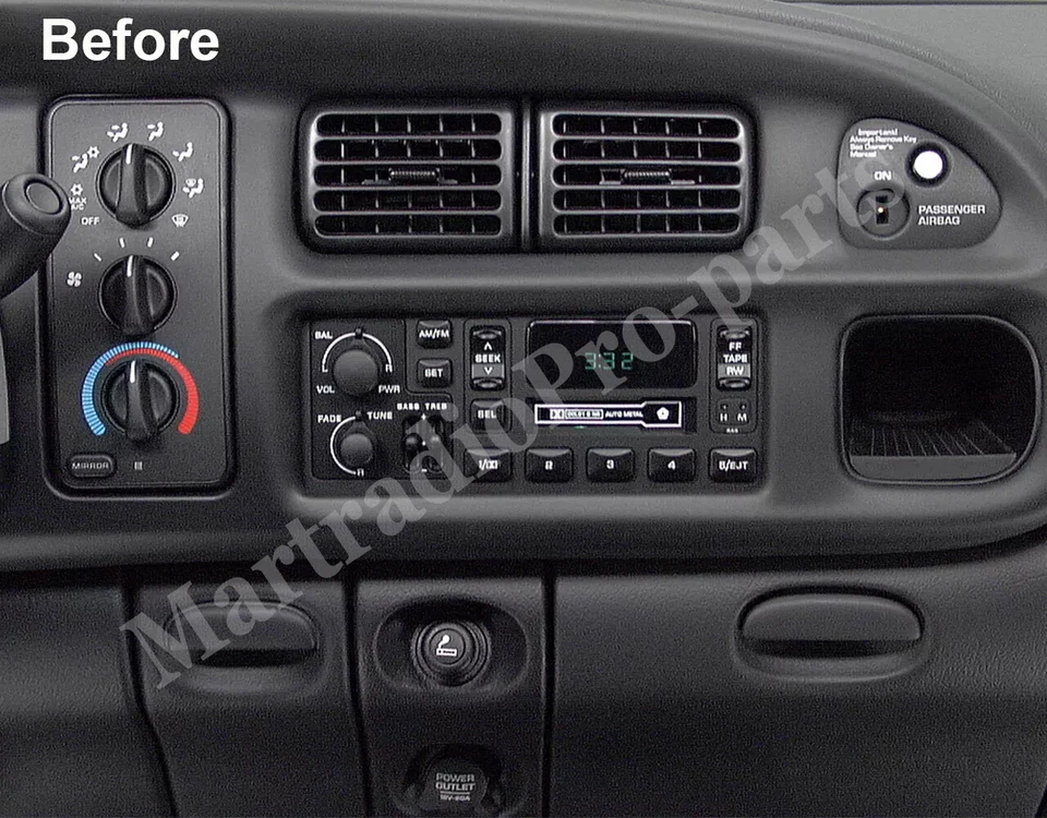 PARA 1994-2002 DODGE RAM 1500 2500 3500 ANDROID 13 CARPLAY COCHE ESTÉREO RADIO GPS Foto 3 de 4